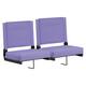 2 Pack 500 lb. Rated Lightweight Stadium Chair-Handle-Padded Seat