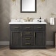 preview thumbnail 65 of 122, OVE Bailey Bathroom Vanity with Power Bar 48" - Matte Black with Brushed Gold Hardware
