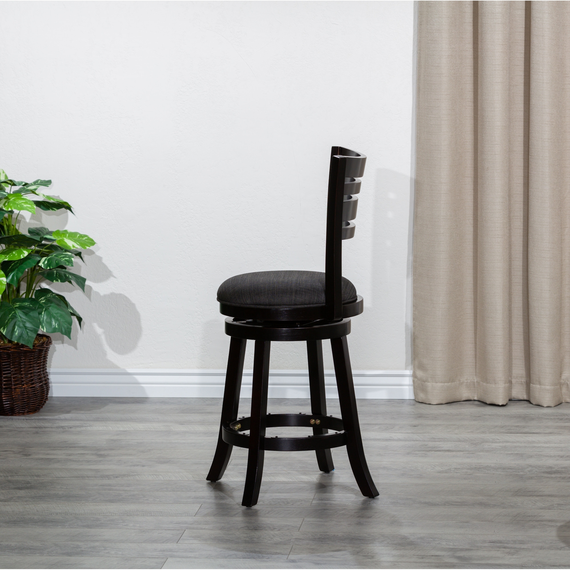 Counter Height Swivel Stool Rolling Stool Adjustment for Kitchen Island Black Bed Bath Beyond 38879633