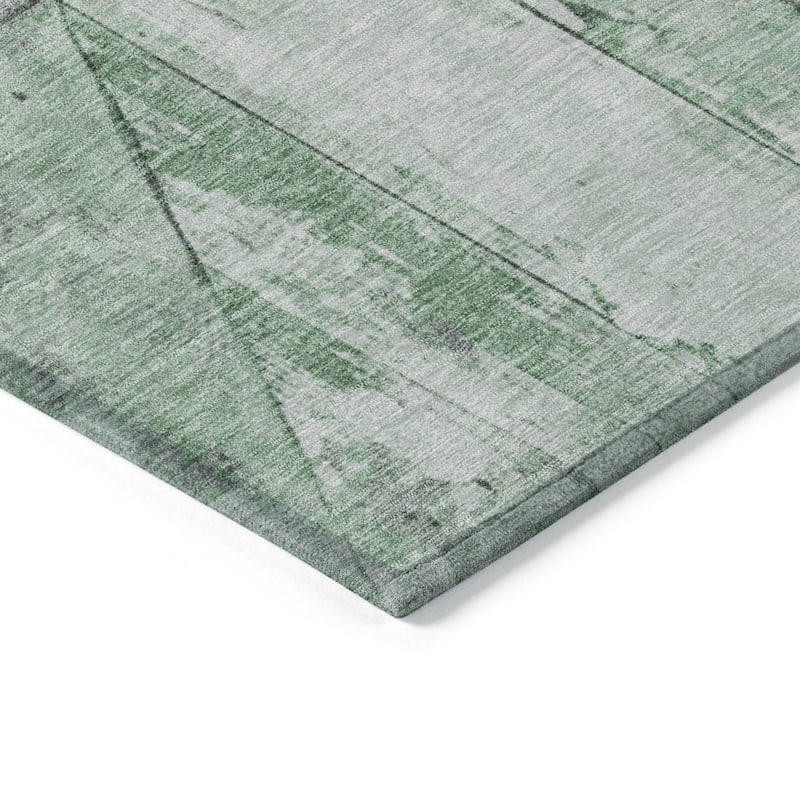 HomeRoots Geometric Transitional Rectangle Outdoor Rug