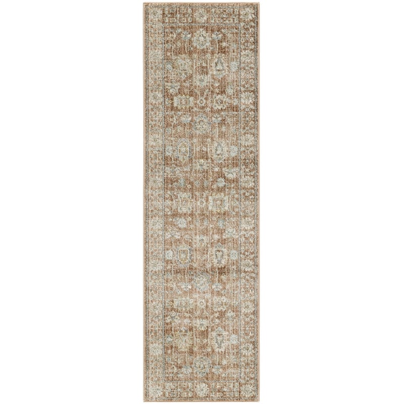 Niba Power Loomed Distressed with Fringe Area Rug By HomeRoots - 96' X '27' X '0.39