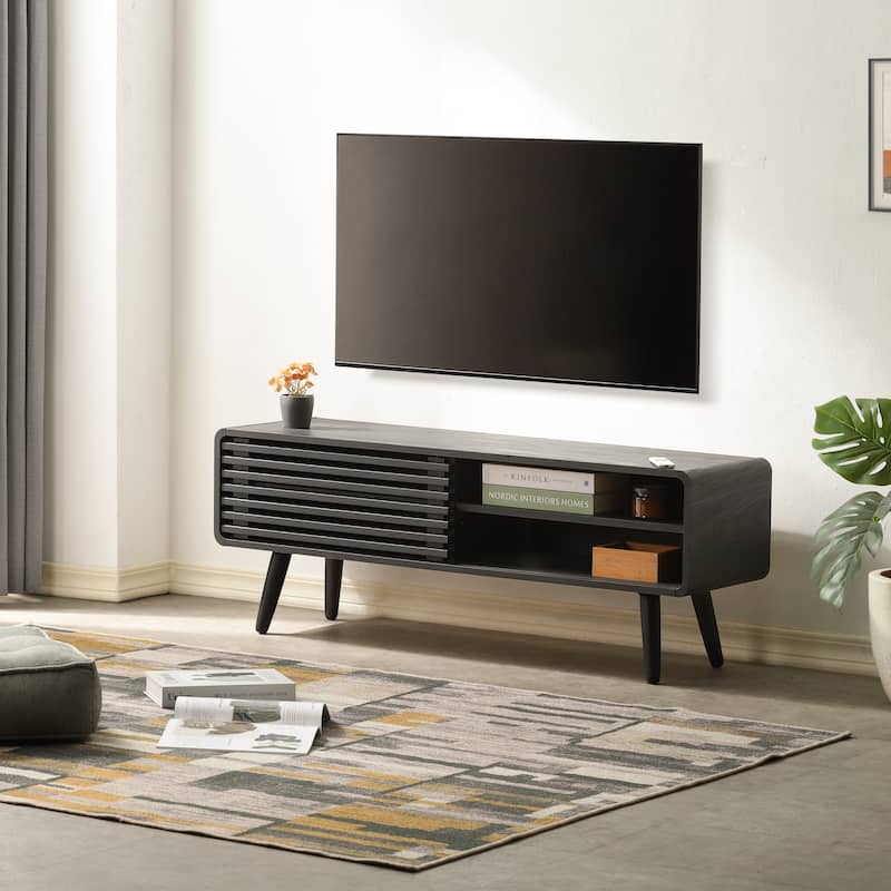 NPD Furniture Wilson 46 Inch KD Slat Low TV Stand