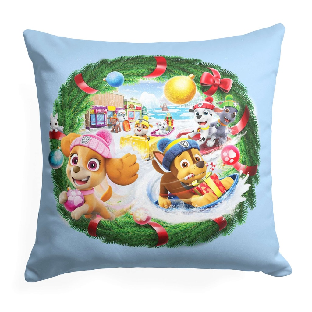 Nickelodeon Paw Patrol Festive Fun 18 Inch Throw Pillow