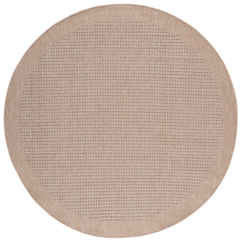 SAFAVIEH Sisal Stynke Performance Indoor/Outdoor Rug - 6'7" Round - Natural/Beige