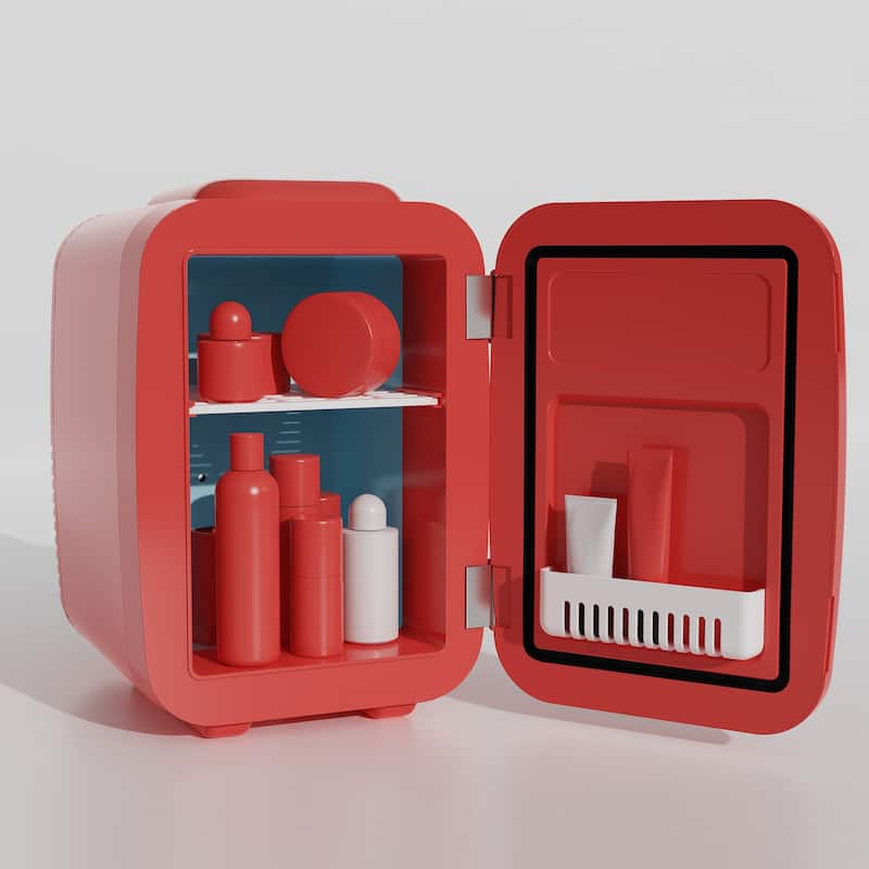 Caynel 4 Liter Portable Cooler and Warmer Mini Fridge for Home, Car