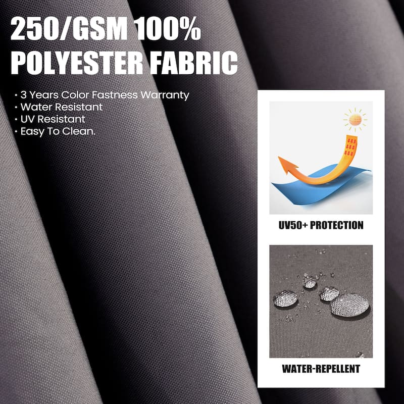13 ft x 10 ft Outdoor Luxury Aluminum Patio Cantilever Offset Umbrella with Base