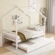 preview thumbnail 24 of 49, Roof styled wooden bed with trundle