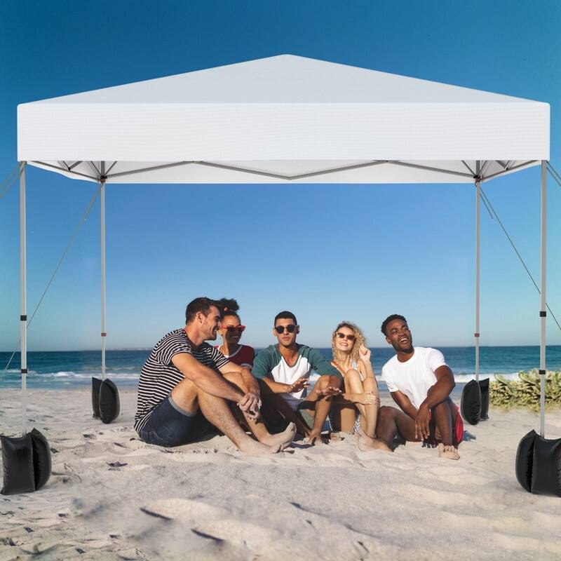 10' x 10' Pop Up Canopy, Commercial Outdoor Easy Up Party Tent with Carry Bag