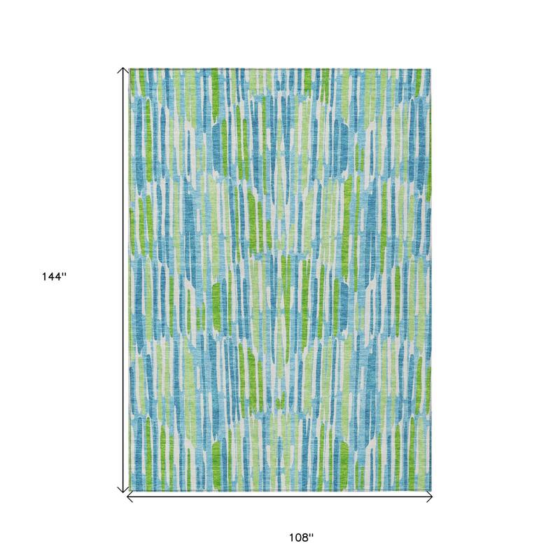 HomeRoots Abstract Transitional Rectangle Outdoor Rug