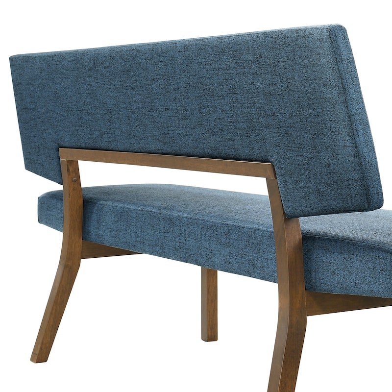 Channell Mid-Century 63" Upholstered Wood Entryway Dining Bench