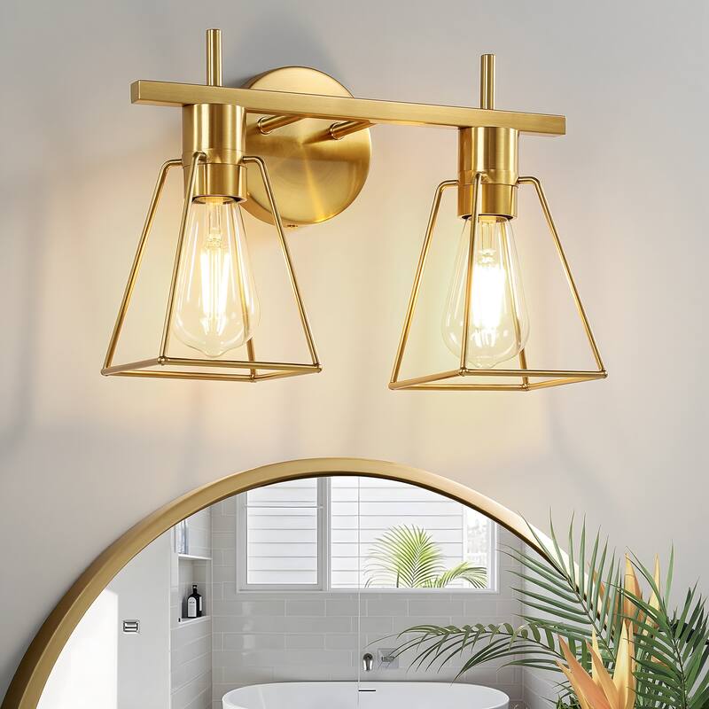 2&3 - Light Dimmable Modern Bathroom Vanity Light with Metal Frame