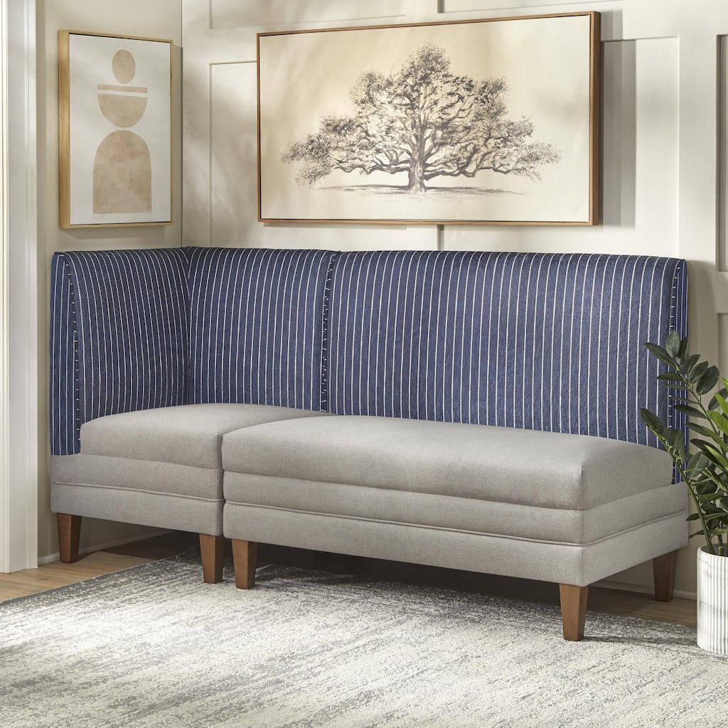 Lifestorey Phillips 2-Piece Upholstered Bench Set