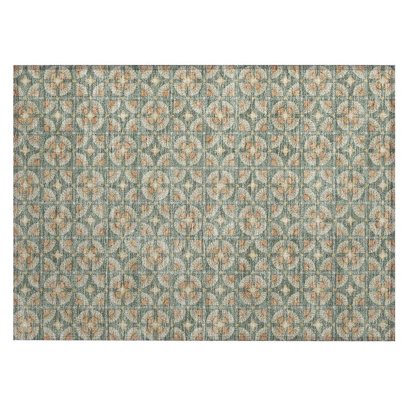 Machine Washable Indoor/ Outdoor Modern Roeland Chantille Rug