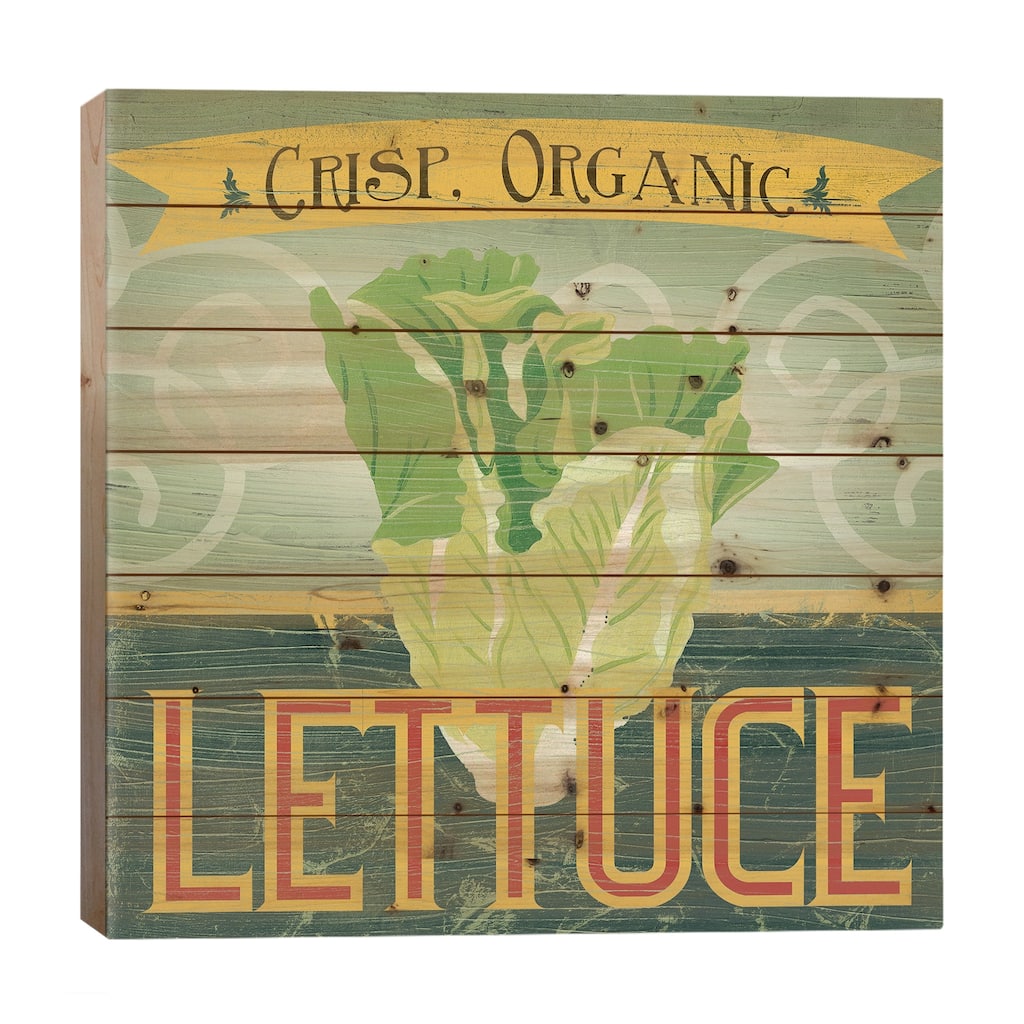 Farm Stand VI Print On Wood by June Erica Vess - Multi-Color