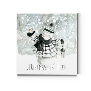 Christmas Is Love-Premium Gallery Wrapped Canvas - Ready to Hang - Multi-Color