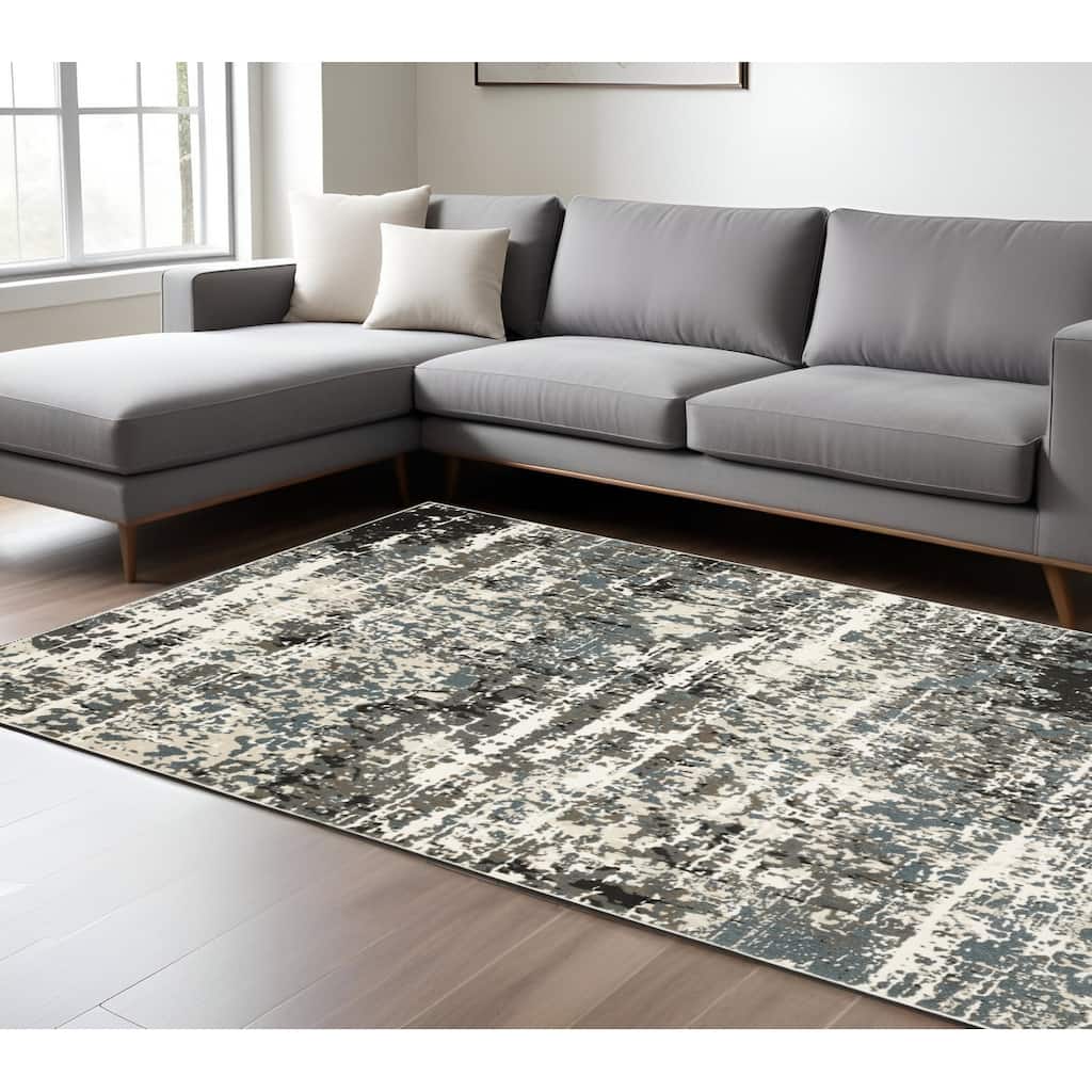 HomeRootsAbstract Modern Rectangle Area Rug
