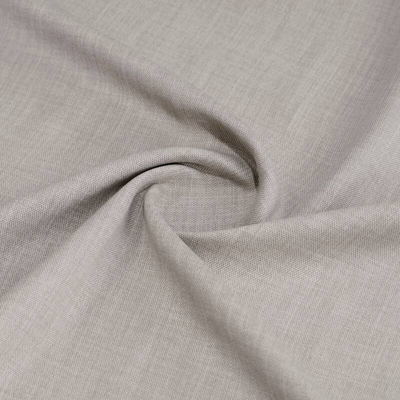 Exclusive Fabrics Grommet Textured Faux Linen Room Darkening Curtains for Bedroom & Living Room Curtains (1 Panel)
