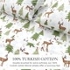 preview thumbnail 14 of 37, Linery & Co. Turkish Cotton Double-Brushed Christmas Flannel Bed Sheet Set