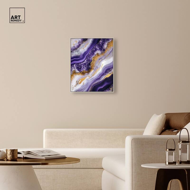 Gemstone Labyrinth I Canvas by Art Remedy