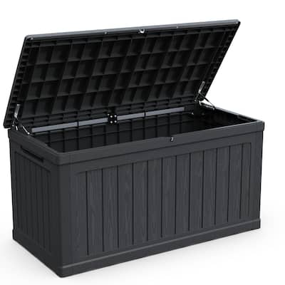 230 Gallon Large Outdoor Storage XXL Deck Box for Patio Furniture, Outdoor Cushions, Garden Tools and Sports/Pools Equipment