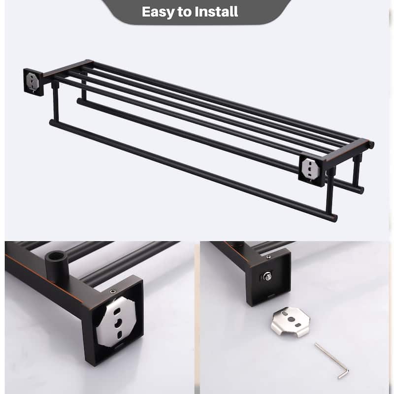 Two Towel Holders Wall mounted Towel Rack