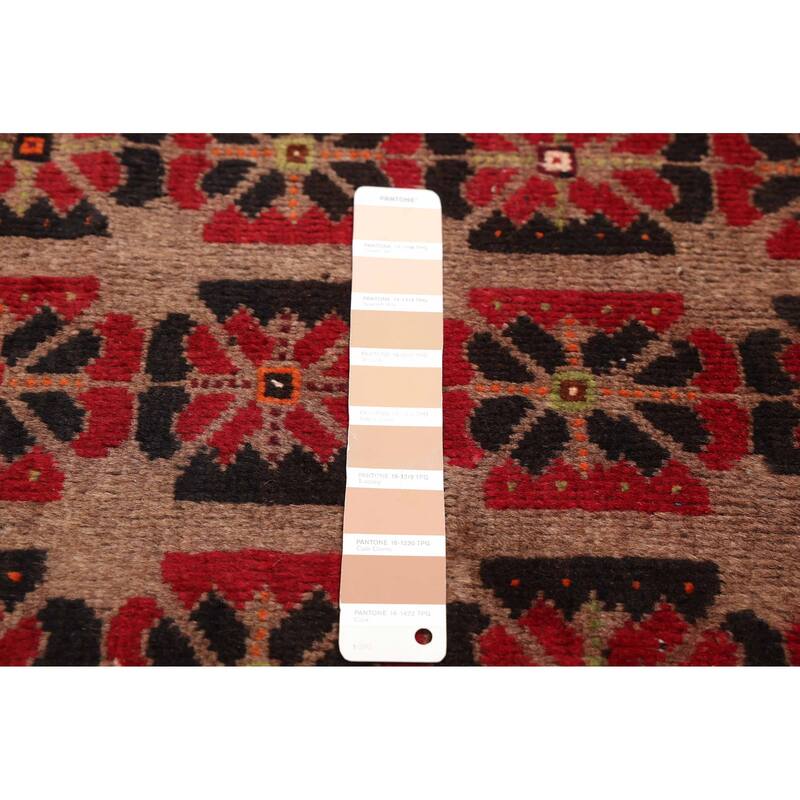 ECARPETGALLERY Hand-knotted Baluch Tan Wool Rug - 3'5 x 6'3