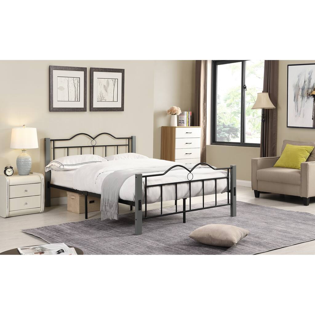 Metal Twin Platform Bed