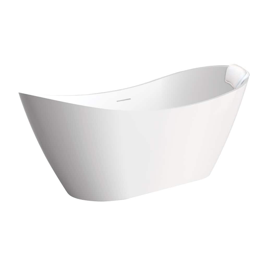 Transolid K-AFTS5931-M31 Skylar 59" Free Standing Acrylic Soaking Tub