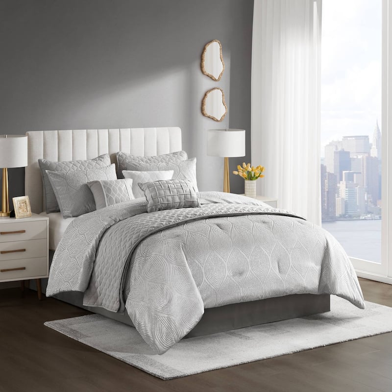 Madison Park Nocturne 10 Piece Jacquard Comforter Set