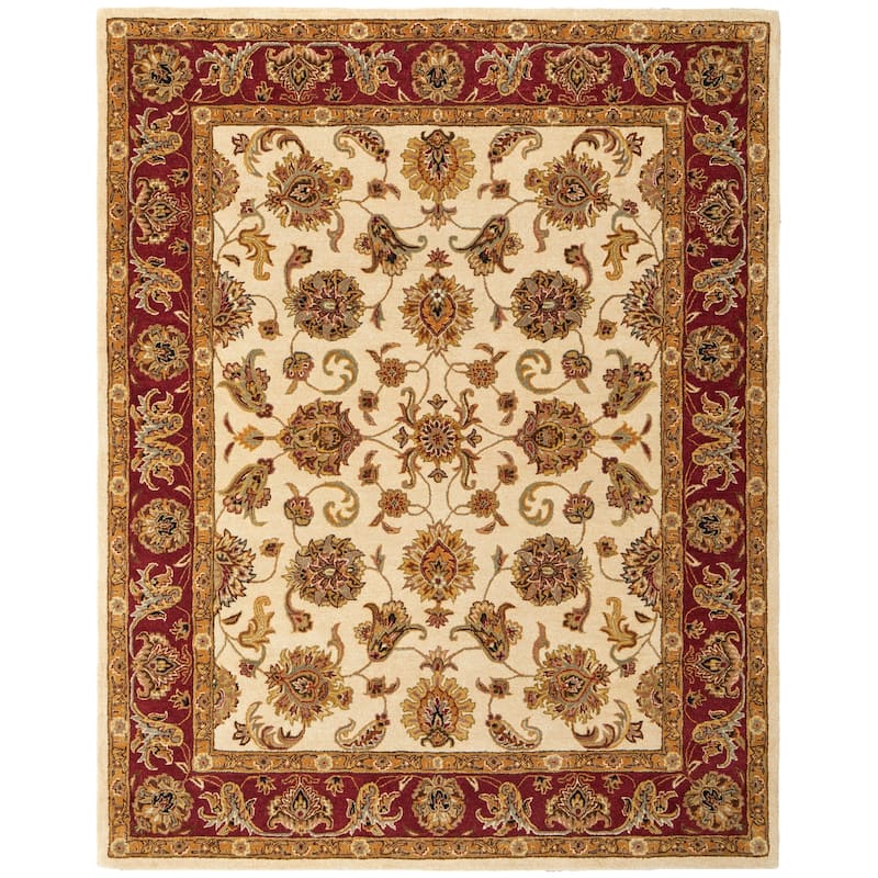 Grand Bazaar Oleg Hand Tufted Oriental Traditional Area Rug - 8' x 10' - Tan/Gold/Red