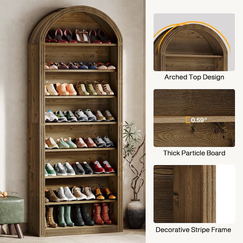 Tall Shoe Storage Cabinet for Entryway