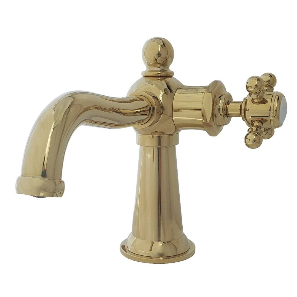 Kingston Brass Nautical Single-Handle 1-Hole Deck Mount Bathroom Faucet