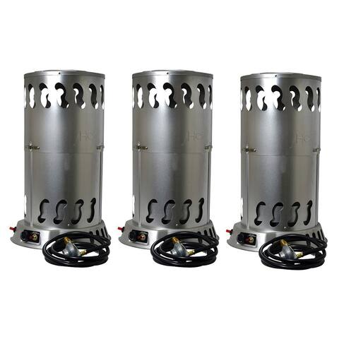 Mr. Heater 200,000 BTU Portable Outdoor LP Propane Gas Powered Heater, (3 Pack) - 19.2