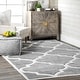 preview thumbnail 15 of 81, Nuloom Hand Tufted Fez Area Rug 3' 6" x 5' 6" - Slate - Rectangle