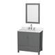 Option Dark Gray, Chrome Trim, Giotto Quartz Top