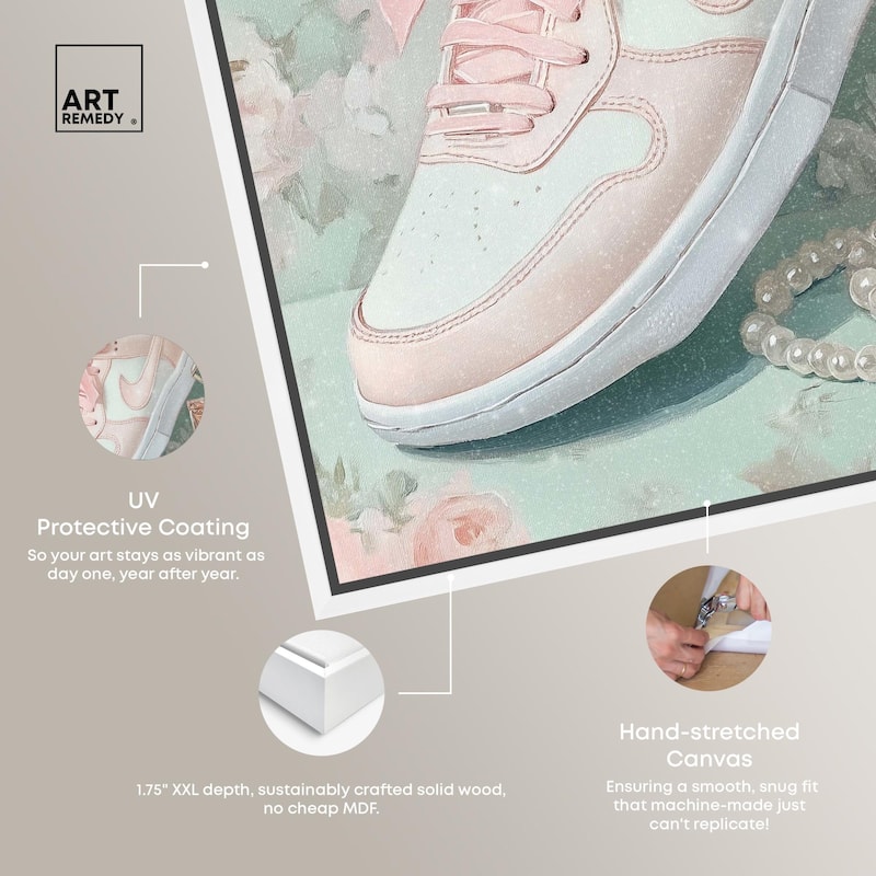 Petite and Cute Sneaker Canvas by Art Remedy
