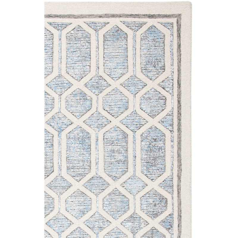 SAFAVIEH, Handmade Artistry Poulia Geometric Wool Rug