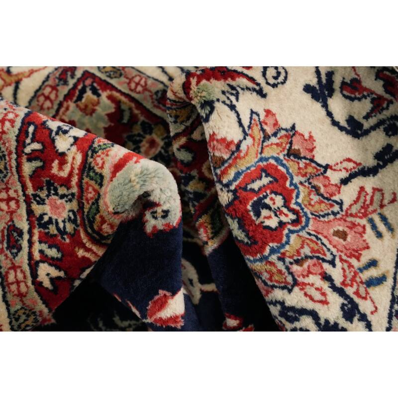 Hand Knotted Oriental 100% Wool Carpet Traditional All-Over Navy Blue & Blues Sarouk Area Rug - 17' 0'' X 10' 4''