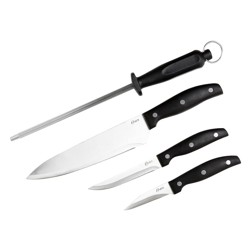 4 Piece Stainless Steel Cutlery Set in Black - 4 Piece