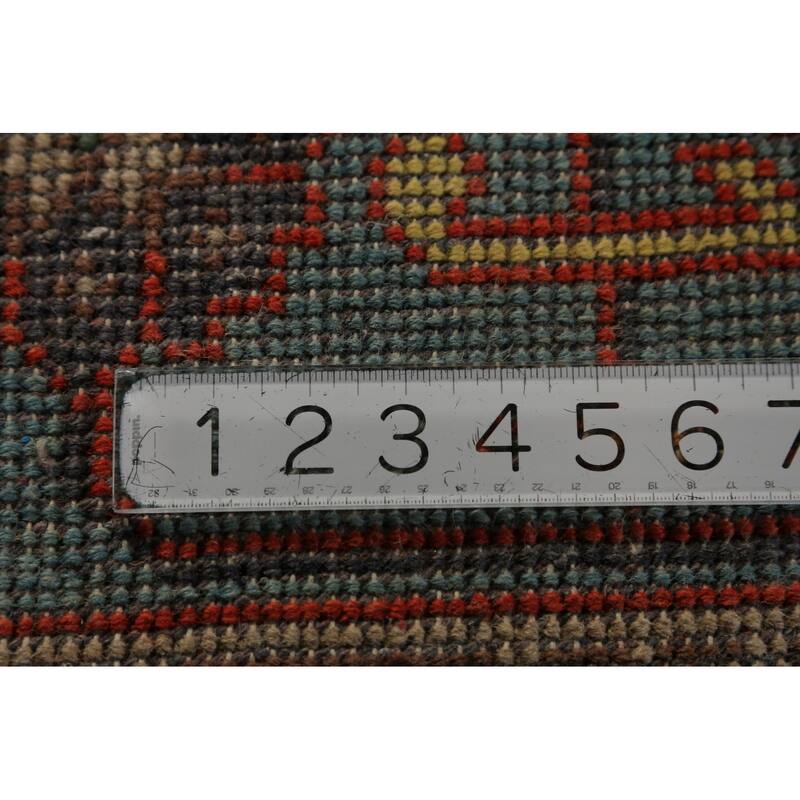 Yellow Oushak Indian Area Rug Hand-Knotted Wool Carpet - 8'10"x 11'10"