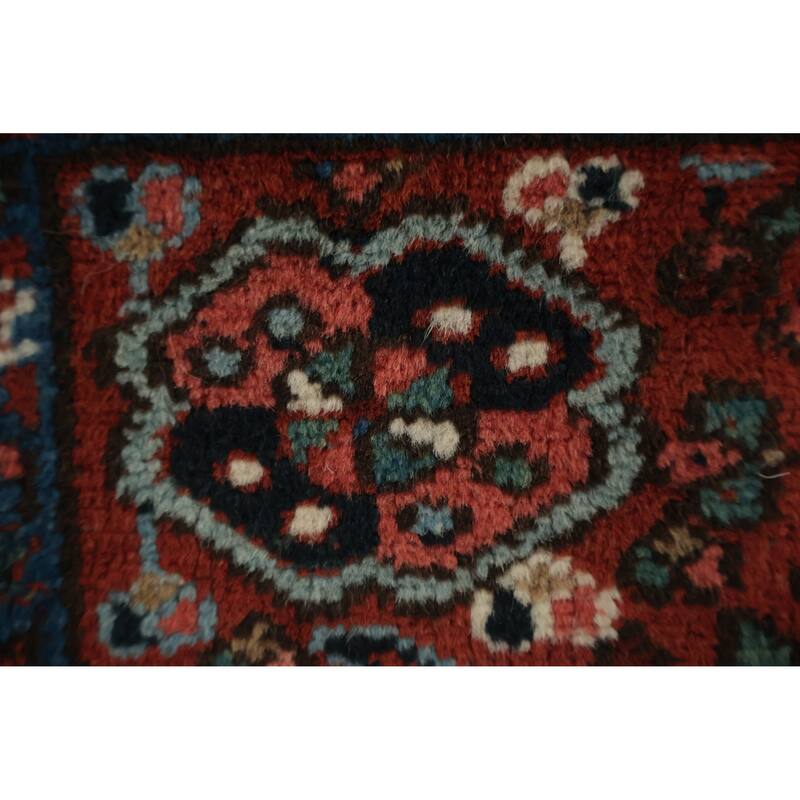 Hand Knotted Oriental 100% Wool Carpet Traditional Tribal Oranges & Rust Gharajeh Area Rug - 6' 4'' X 4' 6''