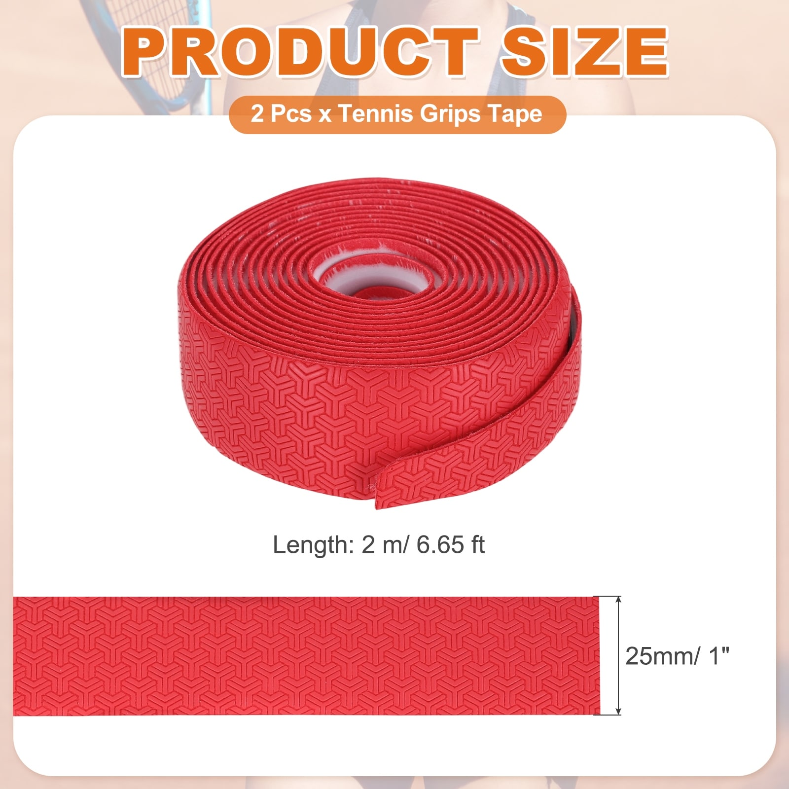 Tennis Racket Grip Tape, Anti-slip Tennis Overgrip Stretchy