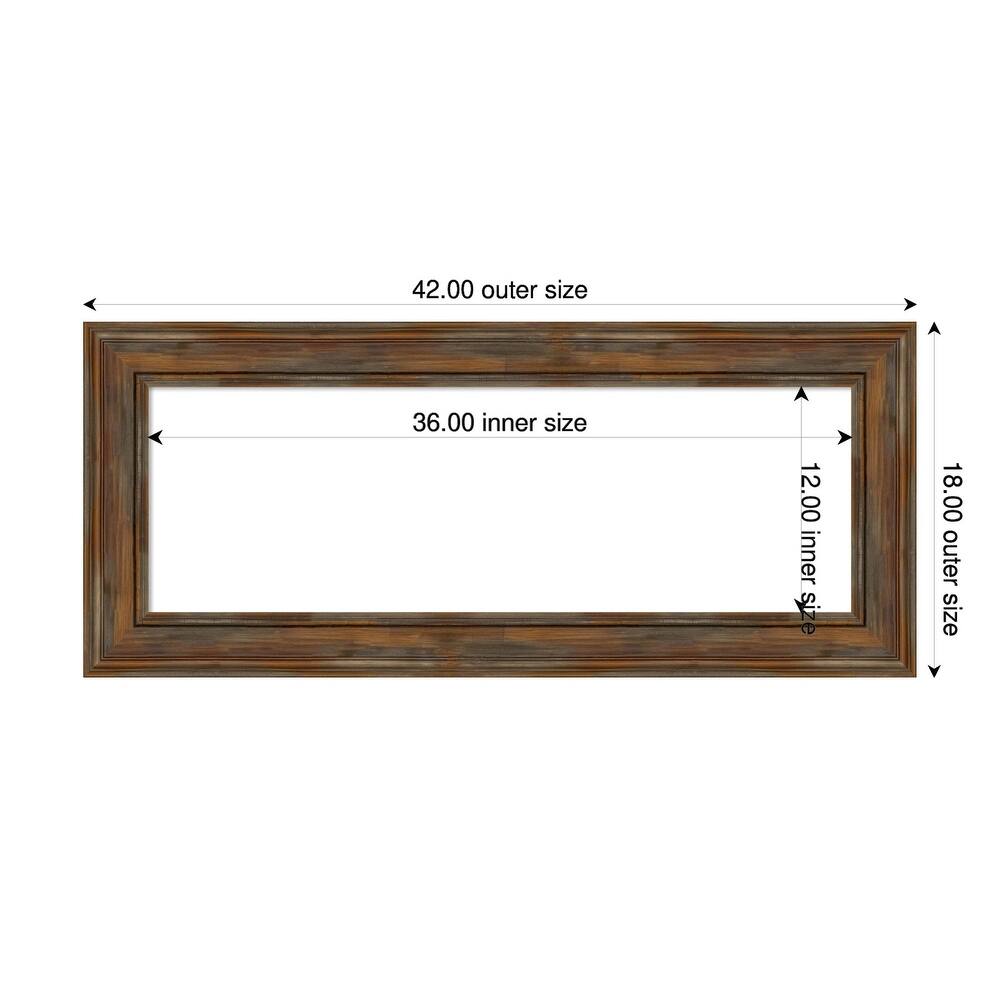 Amanti Art Alexandria Greywash Framed Dry Erase Magnetic Board