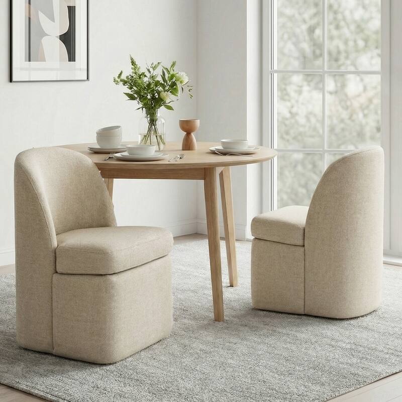 INK+IVY Lyra Dining Chair with Castors - N/A