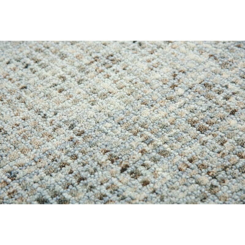 Alora Decor Storm Beige and Grey Hand-tufted Geometric Wool Rug