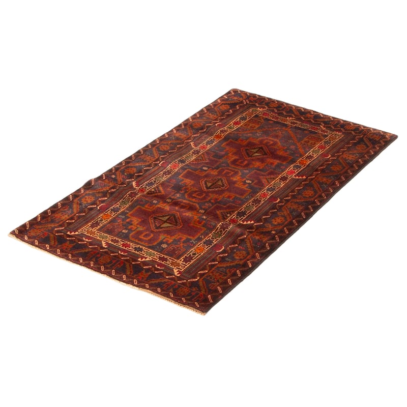 Teimani Brown Rug 2'10" x 4'11" - 2'10 x 4'11