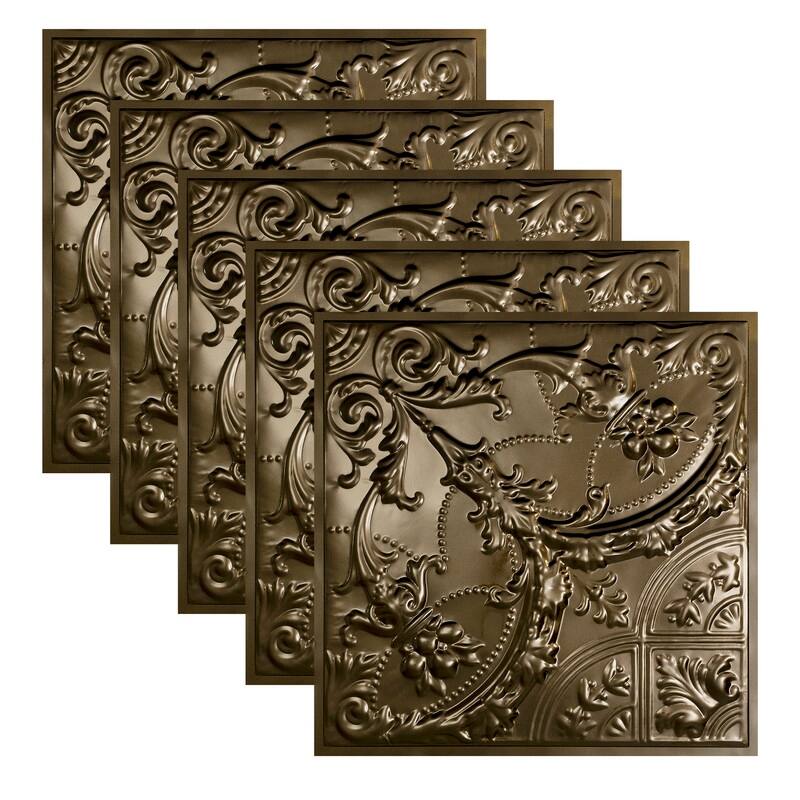 Great Lakes Tin Saginaw Lay-in Ceiling Tile - Bronze Burst - 2 x 2