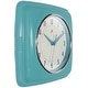 preview thumbnail 117 of 146, Infinity Instruments Retro 9.25-inch Square Wall Clock - 9.25 x 1.875 x 9.5