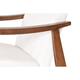 Zenvida Mid Century Modern Accent Armchair Solid Hardwood Upholstered