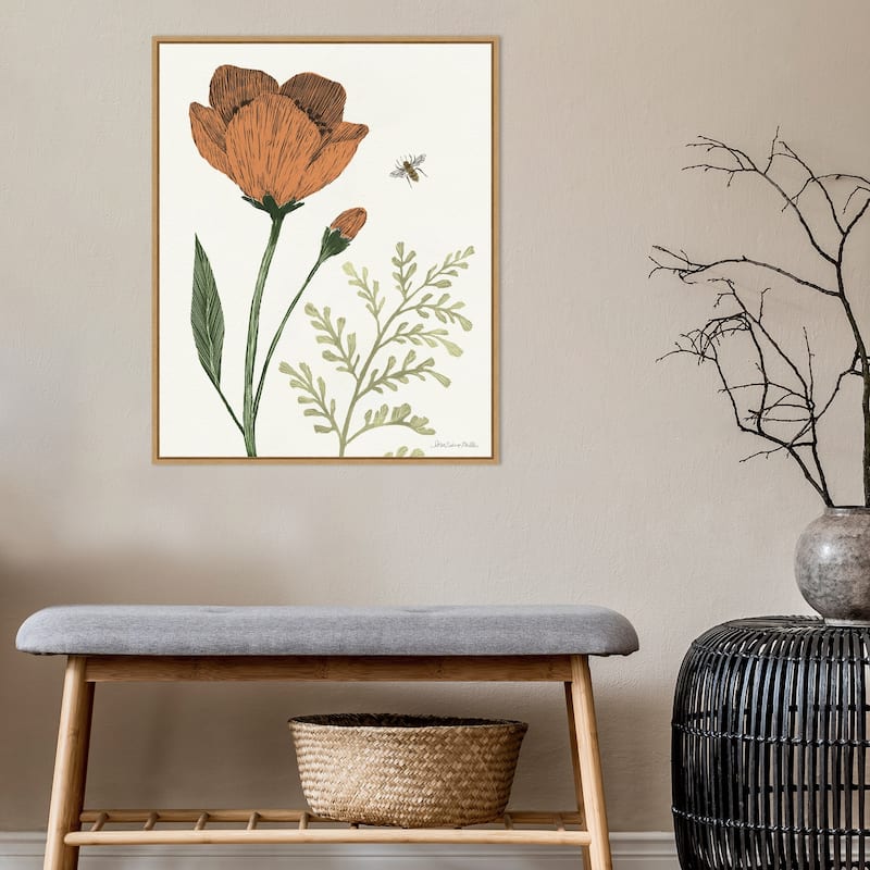 Springtime I Warm by Sara Zieve Miller Framed Canvas Art - 23 x 28-inch
